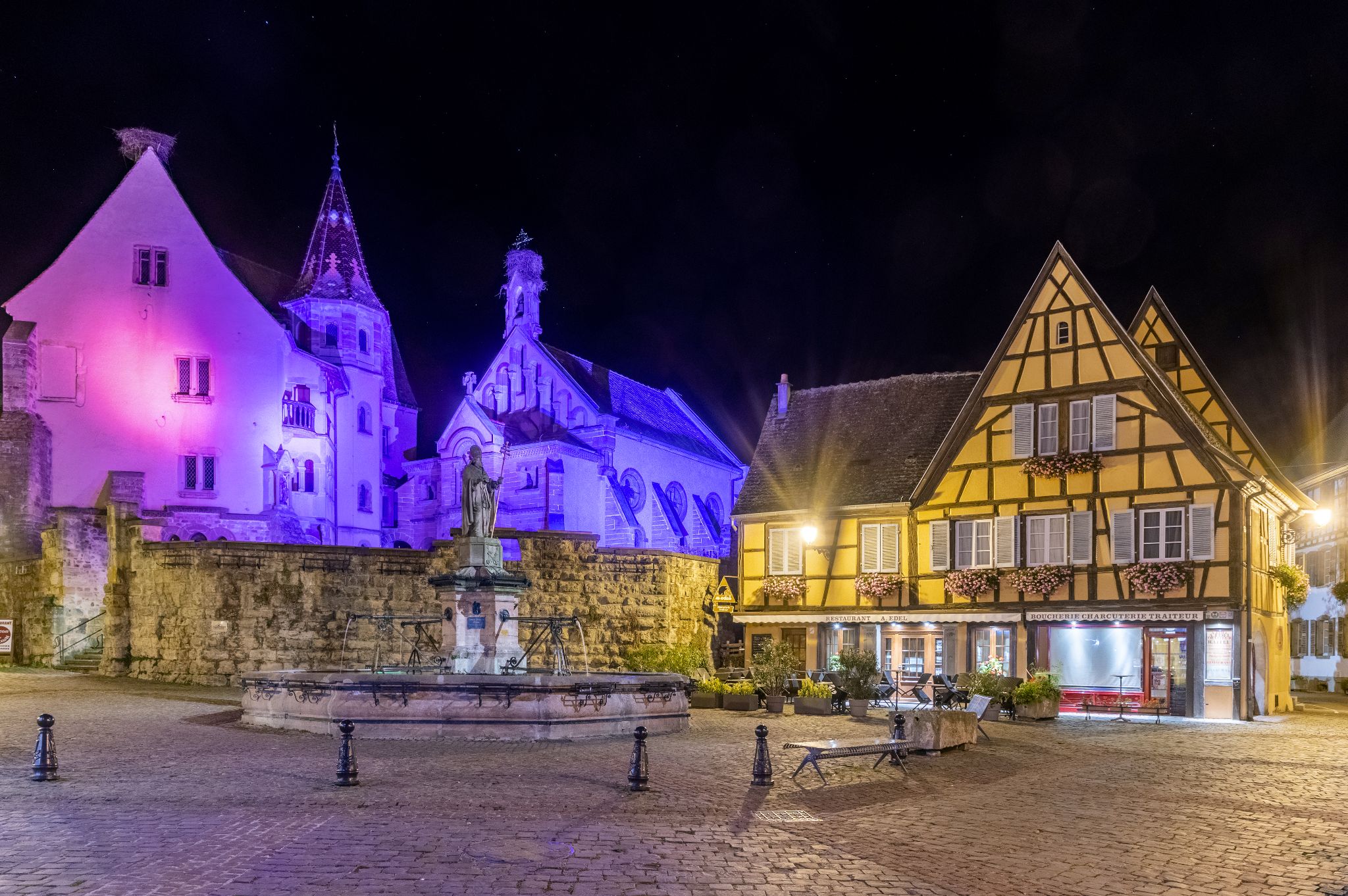 Abends in Eguisheim