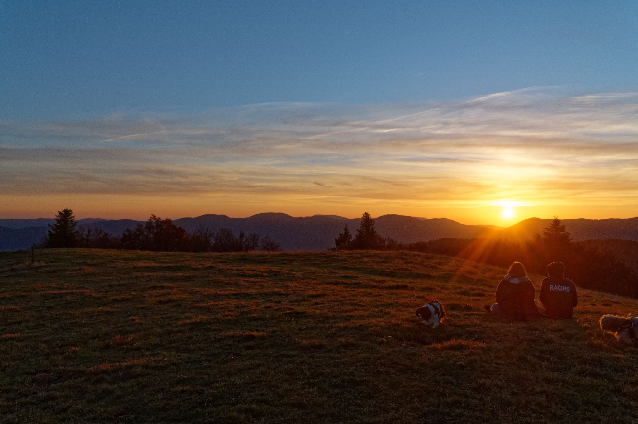 Sonnenuntergang auf dem Coll. de Markstein