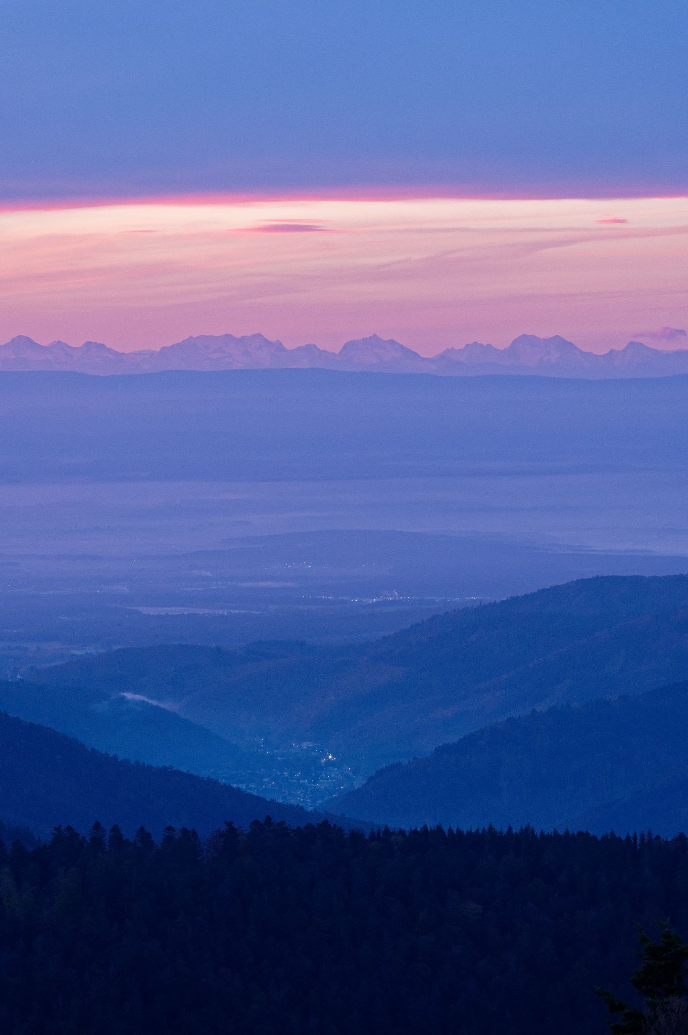 Sonnenaufgang auf dem Coll. de Markstein