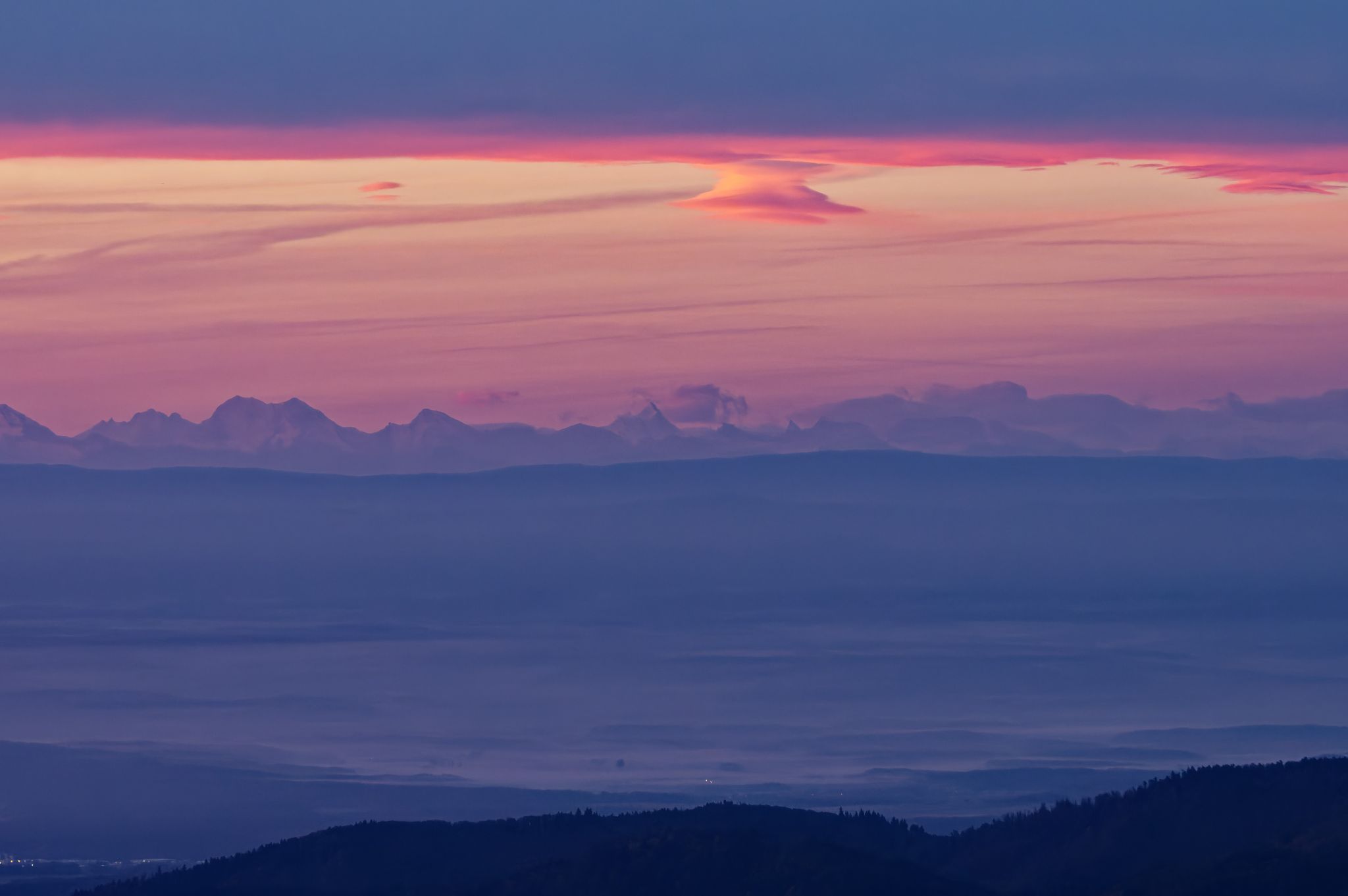 Sonnenaufgang auf dem Coll. de Markstein
