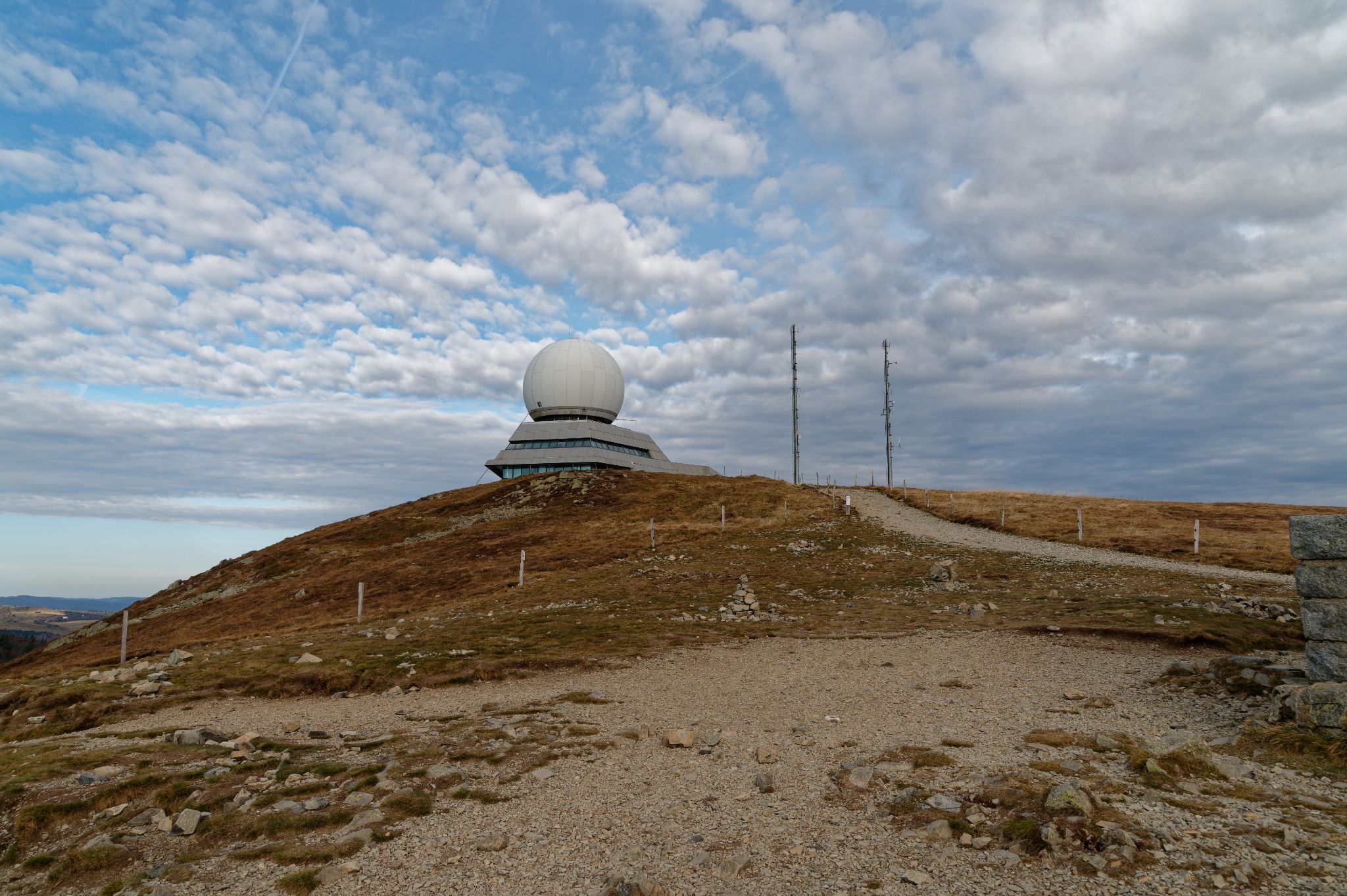 Radarstation auf dem Gipfel des großen Belchen (Grand Ballon)