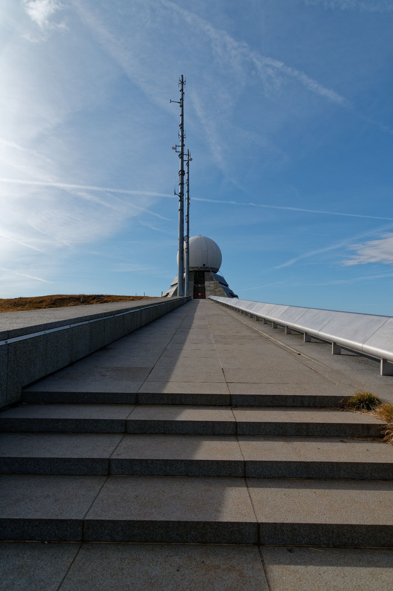 Radarstation auf dem Gipfel des großen Belchen (Grand Ballon)