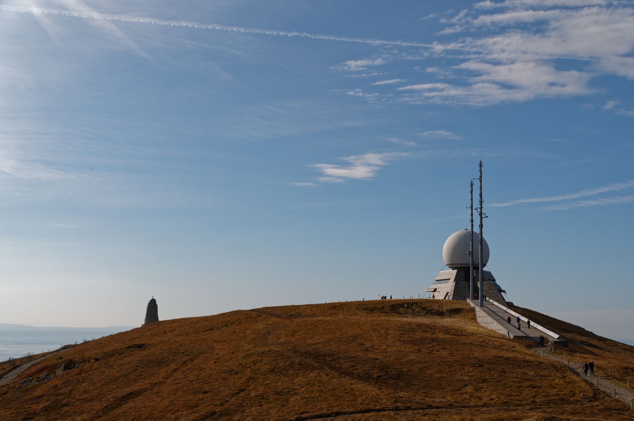 Radarstation auf dem Gipfel des großen Belchen (Grand Ballon)