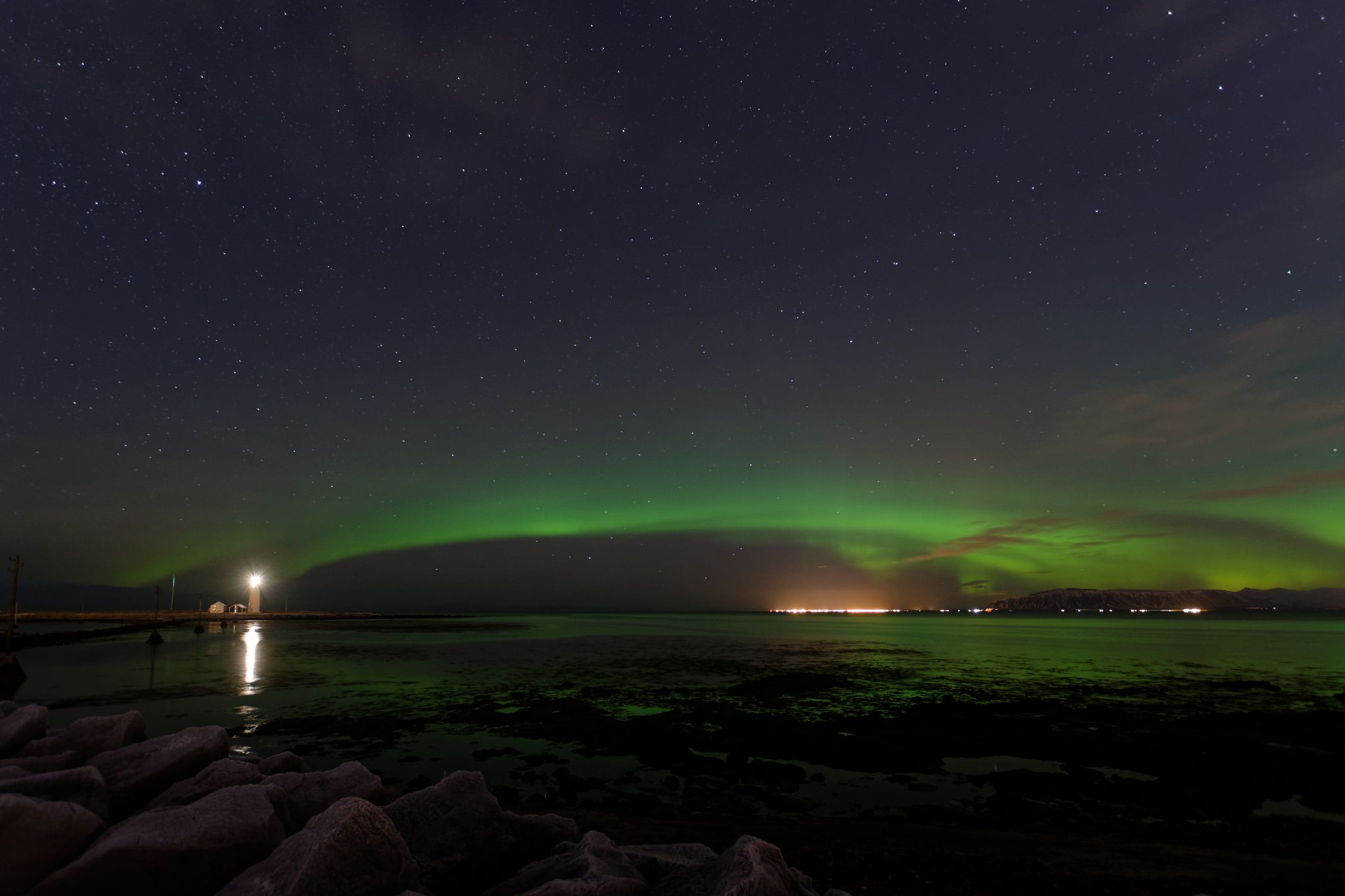 Leuchtturm Grótta auf Seltjarnarnes (Reykjavik)
